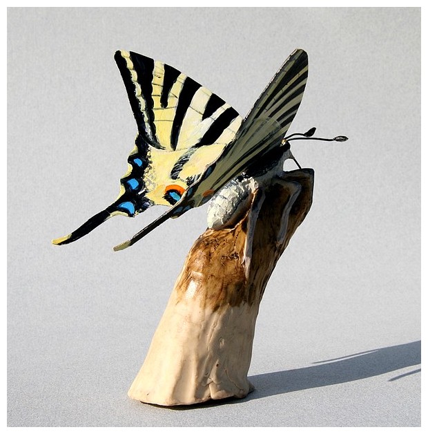 Sculpture Papillon Flambé. B.Guédon , 3em vue